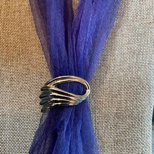 Vintage Gold Swirl Scarf Slide